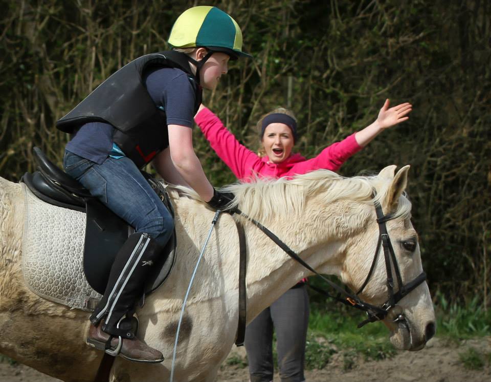 Riding lesson at St Leonards